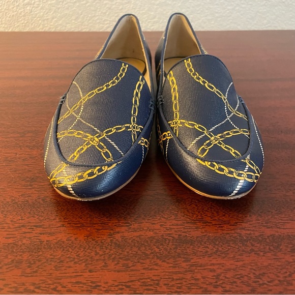 Talbots Ryan Nautical Print Navy Blue Women’s Loafers Flats - Picture 5 of 9